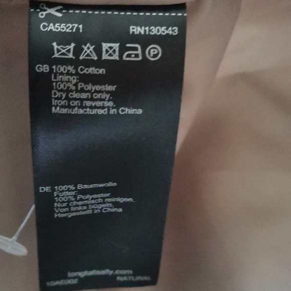 LONG TALL SALLY Hooded Women’s Trench Coat Size 18 - Picture 5 of 6